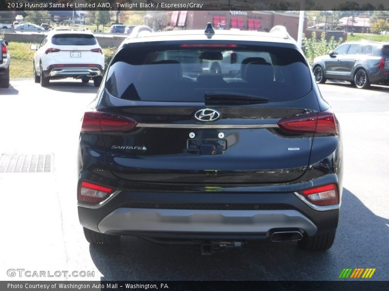 Twilight Black / Espresso/Gray 2019 Hyundai Santa Fe Limited AWD