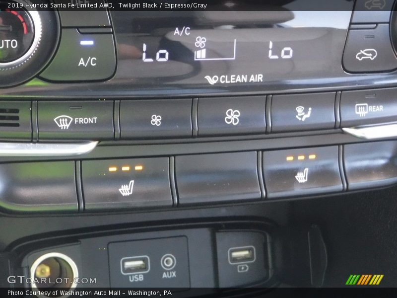 Twilight Black / Espresso/Gray 2019 Hyundai Santa Fe Limited AWD