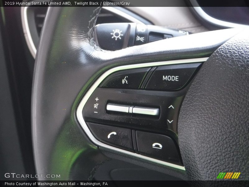 Twilight Black / Espresso/Gray 2019 Hyundai Santa Fe Limited AWD