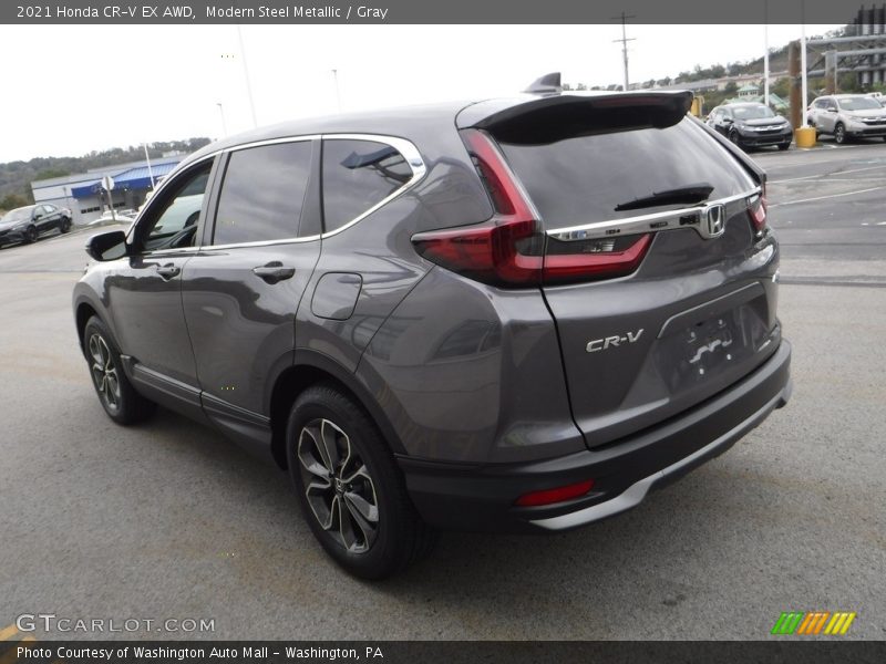 Modern Steel Metallic / Gray 2021 Honda CR-V EX AWD