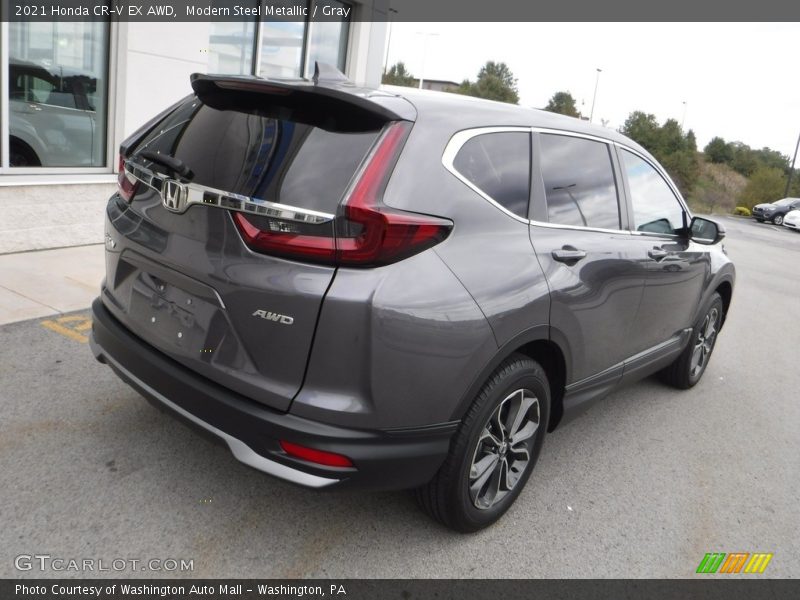 Modern Steel Metallic / Gray 2021 Honda CR-V EX AWD