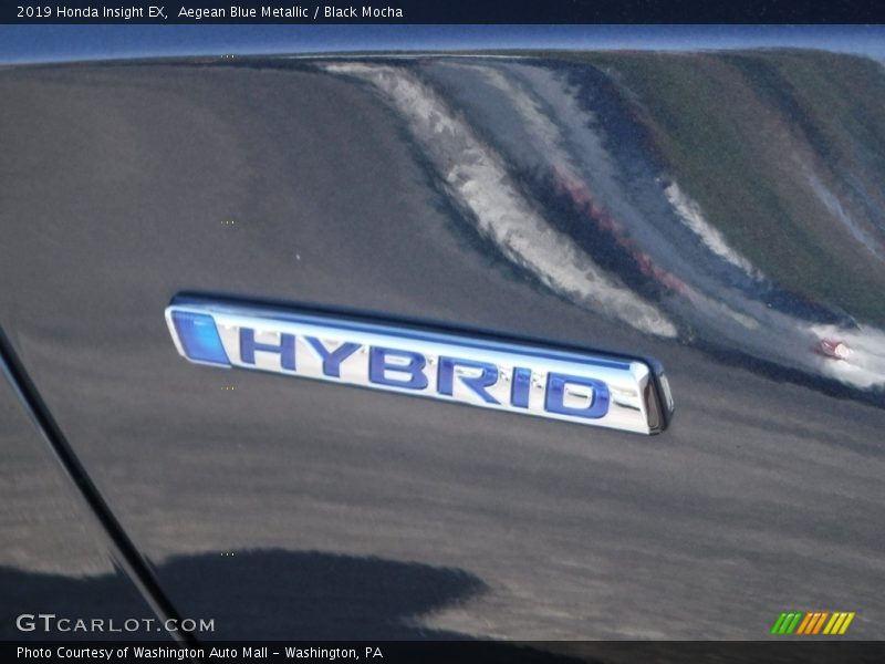 Aegean Blue Metallic / Black Mocha 2019 Honda Insight EX