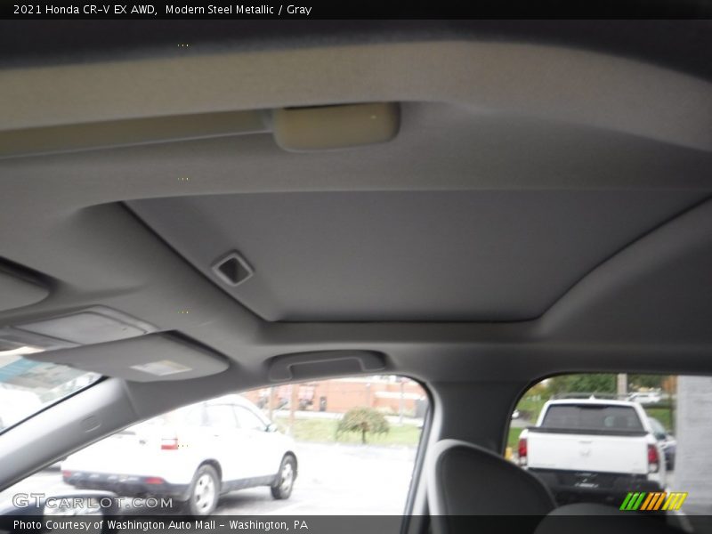 Modern Steel Metallic / Gray 2021 Honda CR-V EX AWD