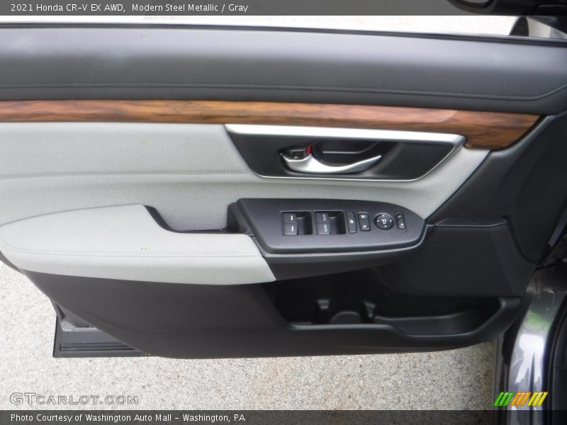 Modern Steel Metallic / Gray 2021 Honda CR-V EX AWD
