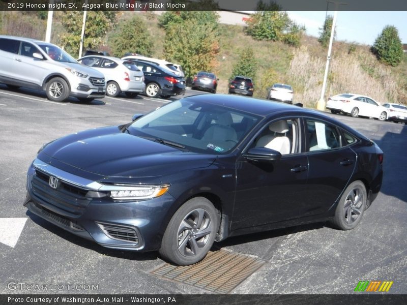 Aegean Blue Metallic / Black Mocha 2019 Honda Insight EX