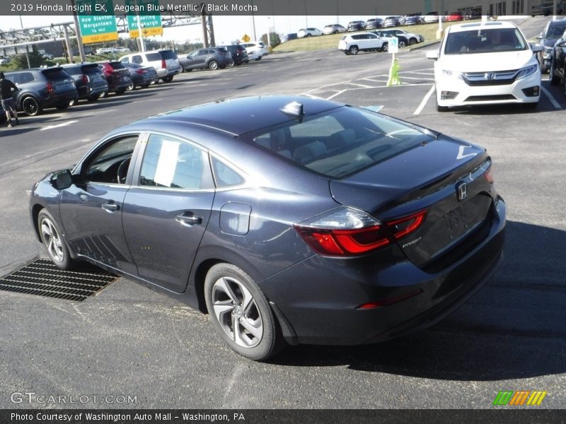 Aegean Blue Metallic / Black Mocha 2019 Honda Insight EX
