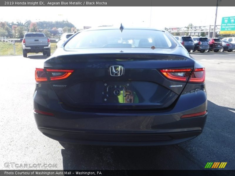 Aegean Blue Metallic / Black Mocha 2019 Honda Insight EX
