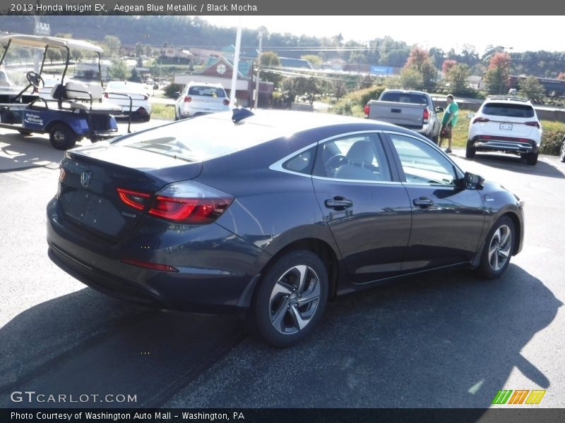 Aegean Blue Metallic / Black Mocha 2019 Honda Insight EX