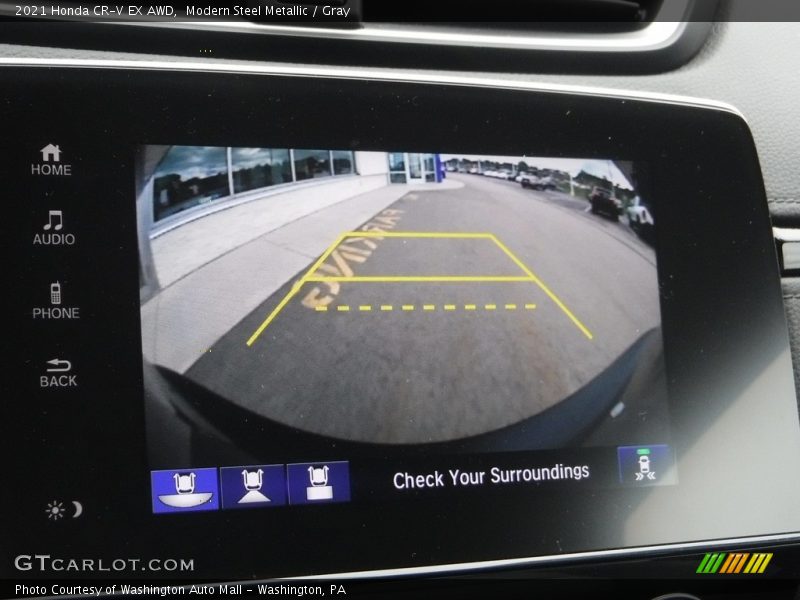 Modern Steel Metallic / Gray 2021 Honda CR-V EX AWD