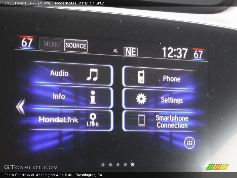 Modern Steel Metallic / Gray 2021 Honda CR-V EX AWD