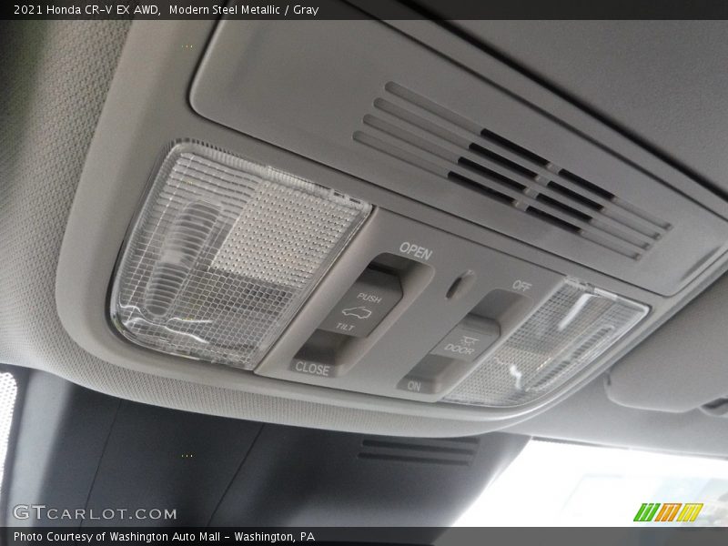 Modern Steel Metallic / Gray 2021 Honda CR-V EX AWD