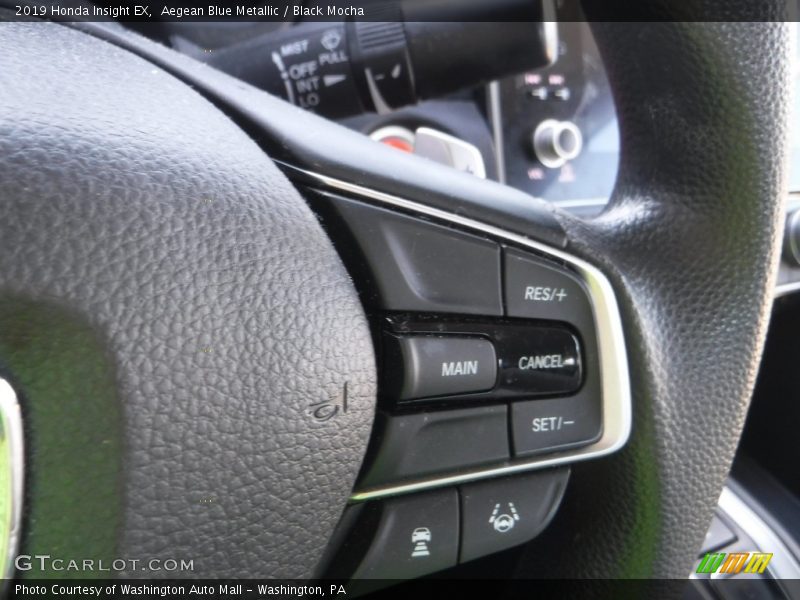 Aegean Blue Metallic / Black Mocha 2019 Honda Insight EX