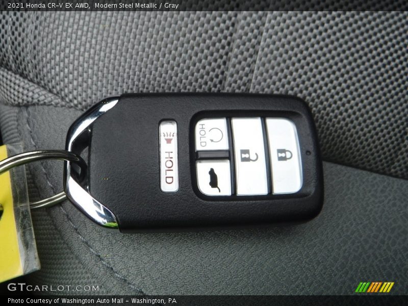 Modern Steel Metallic / Gray 2021 Honda CR-V EX AWD