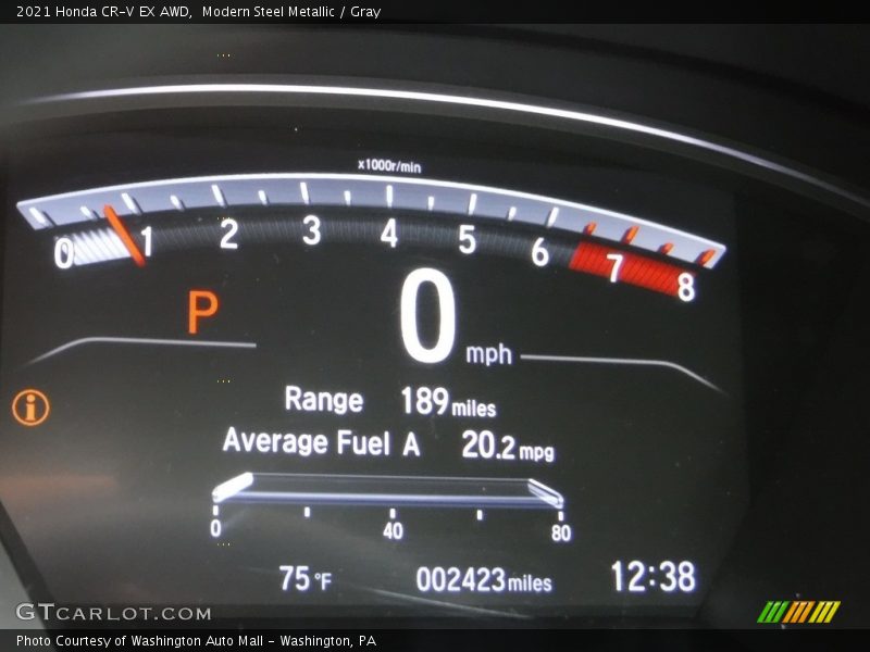 Modern Steel Metallic / Gray 2021 Honda CR-V EX AWD