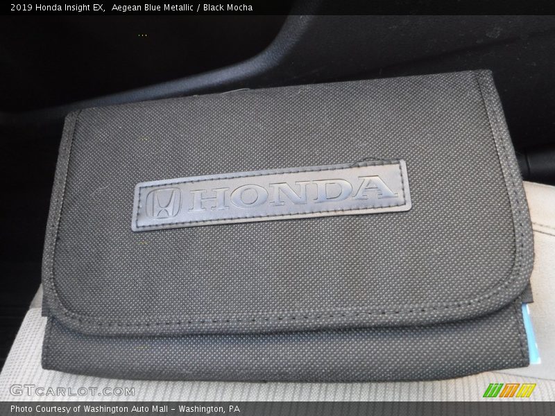 Aegean Blue Metallic / Black Mocha 2019 Honda Insight EX