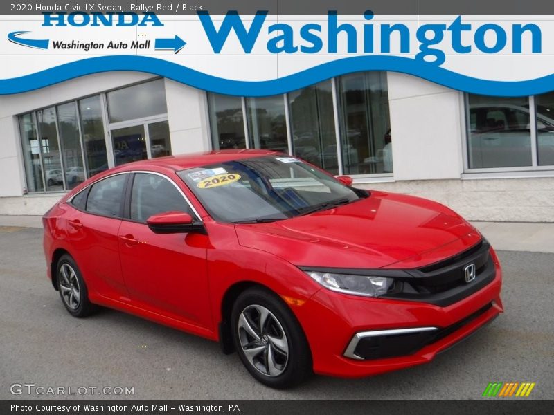 Rallye Red / Black 2020 Honda Civic LX Sedan