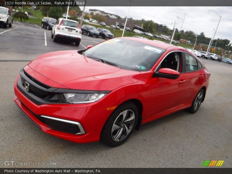 Rallye Red / Black 2020 Honda Civic LX Sedan