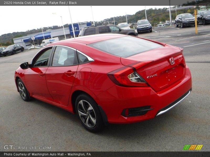 Rallye Red / Black 2020 Honda Civic LX Sedan