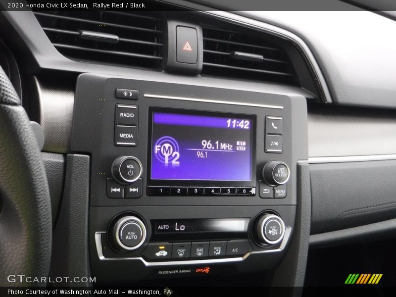 Rallye Red / Black 2020 Honda Civic LX Sedan