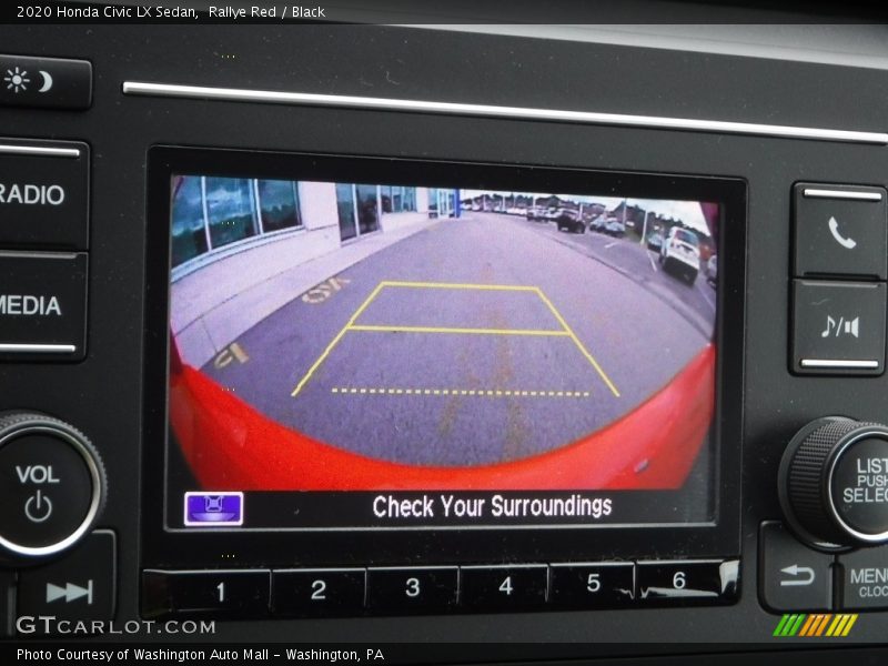 Rallye Red / Black 2020 Honda Civic LX Sedan