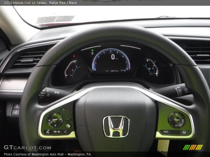 Rallye Red / Black 2020 Honda Civic LX Sedan