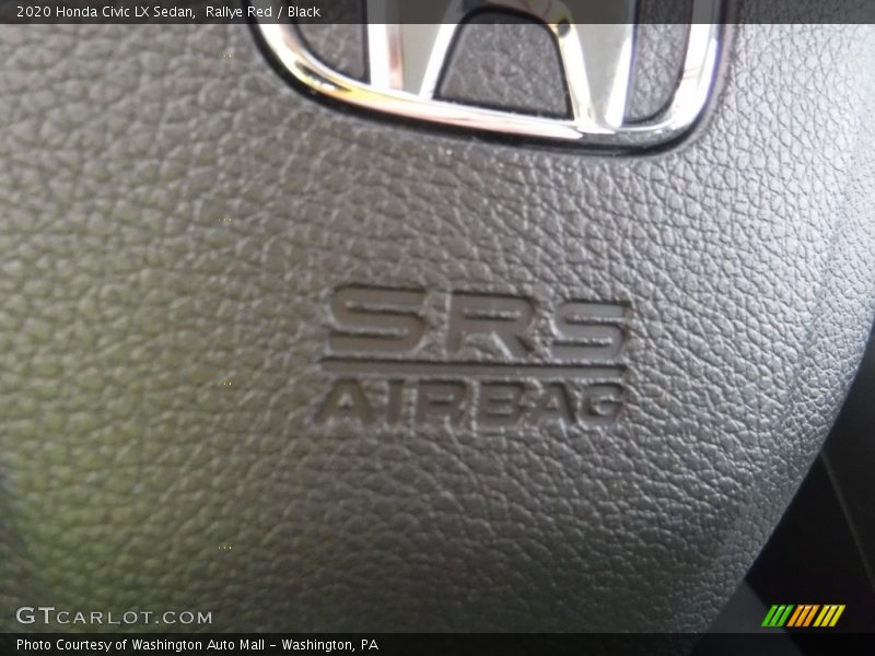 Rallye Red / Black 2020 Honda Civic LX Sedan