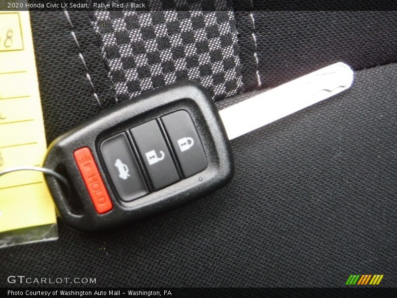 Rallye Red / Black 2020 Honda Civic LX Sedan