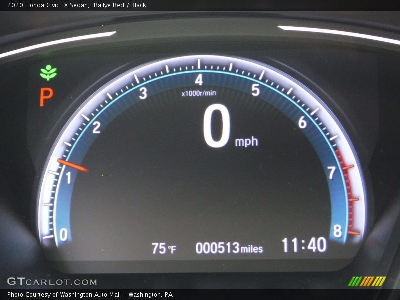 Rallye Red / Black 2020 Honda Civic LX Sedan