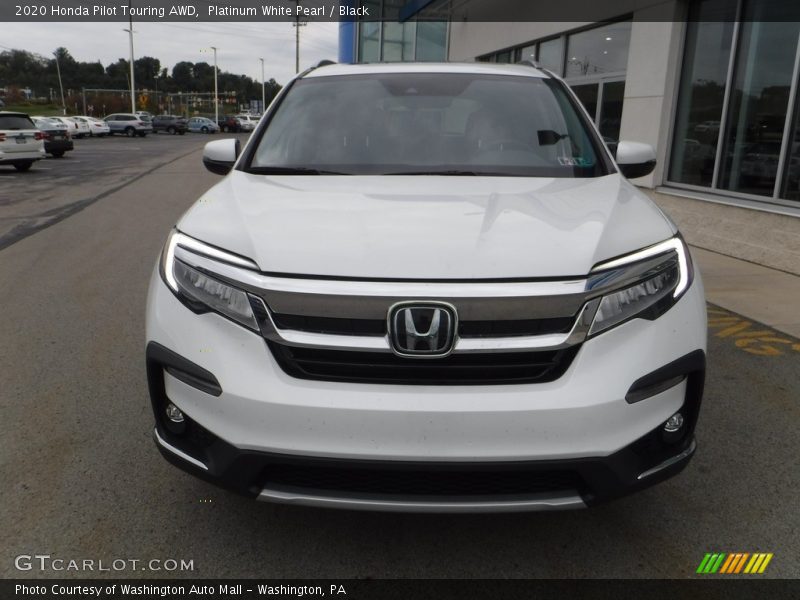 Platinum White Pearl / Black 2020 Honda Pilot Touring AWD