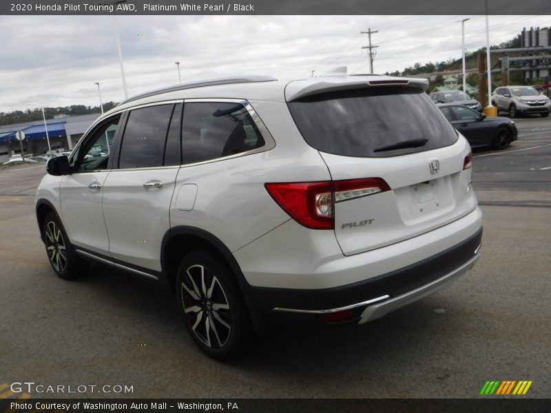 Platinum White Pearl / Black 2020 Honda Pilot Touring AWD