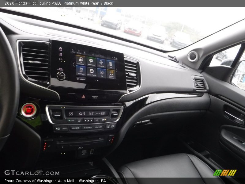Platinum White Pearl / Black 2020 Honda Pilot Touring AWD