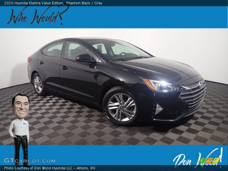 Phantom Black / Gray 2020 Hyundai Elantra Value Edition