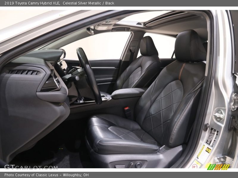 Celestial Silver Metallic / Black 2019 Toyota Camry Hybrid XLE