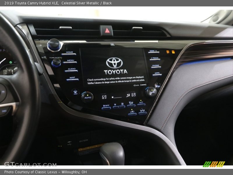 Celestial Silver Metallic / Black 2019 Toyota Camry Hybrid XLE