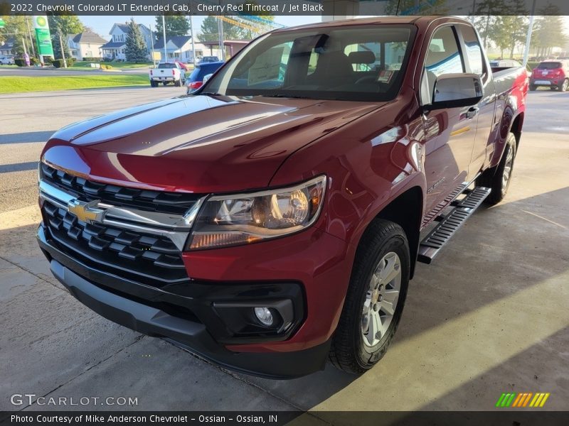 Cherry Red Tintcoat / Jet Black 2022 Chevrolet Colorado LT Extended Cab