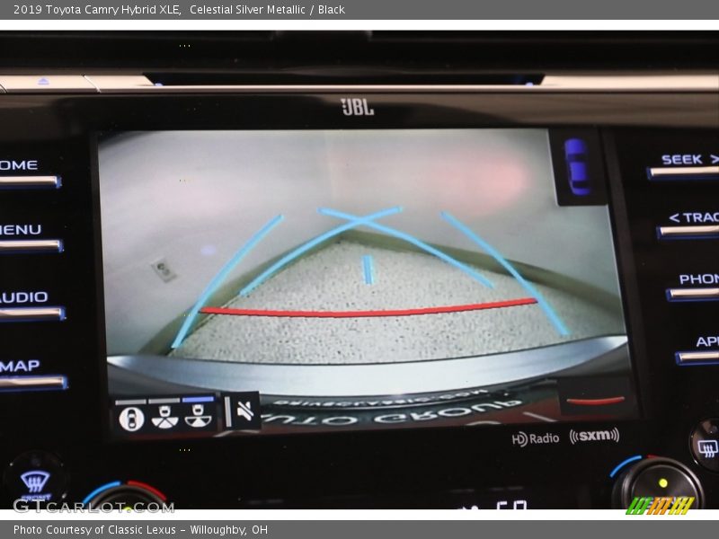 Celestial Silver Metallic / Black 2019 Toyota Camry Hybrid XLE