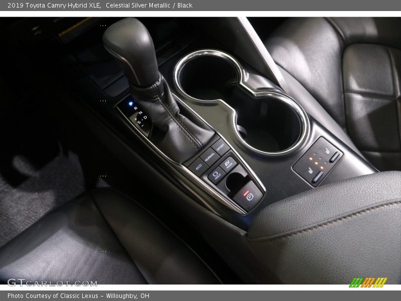 Celestial Silver Metallic / Black 2019 Toyota Camry Hybrid XLE