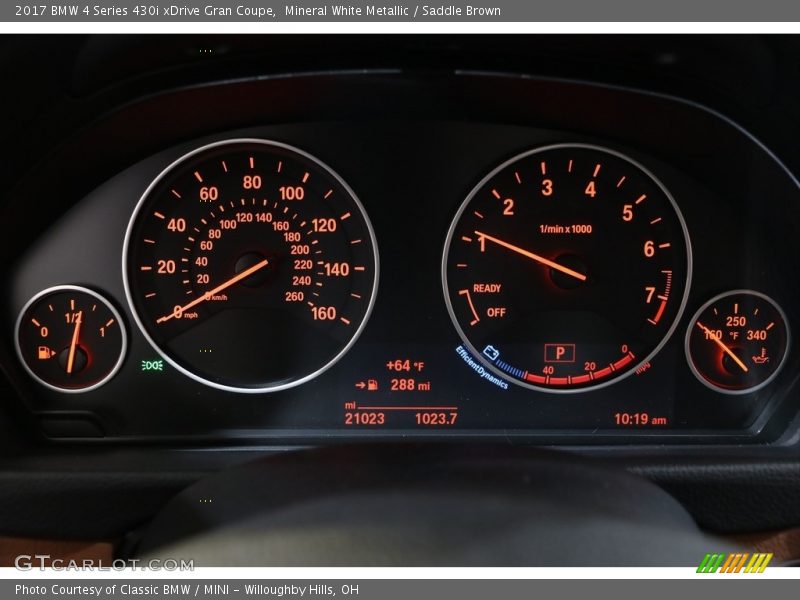 Mineral White Metallic / Saddle Brown 2017 BMW 4 Series 430i xDrive Gran Coupe