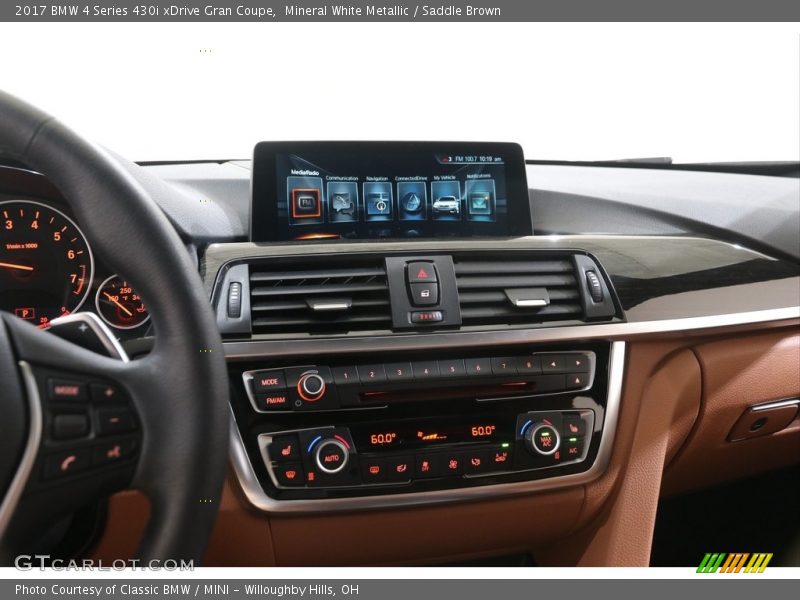 Mineral White Metallic / Saddle Brown 2017 BMW 4 Series 430i xDrive Gran Coupe