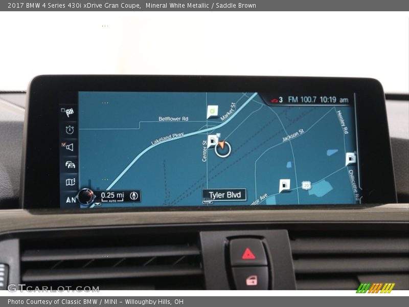 Mineral White Metallic / Saddle Brown 2017 BMW 4 Series 430i xDrive Gran Coupe