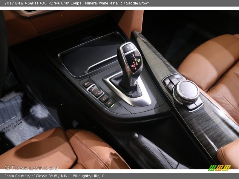 Mineral White Metallic / Saddle Brown 2017 BMW 4 Series 430i xDrive Gran Coupe