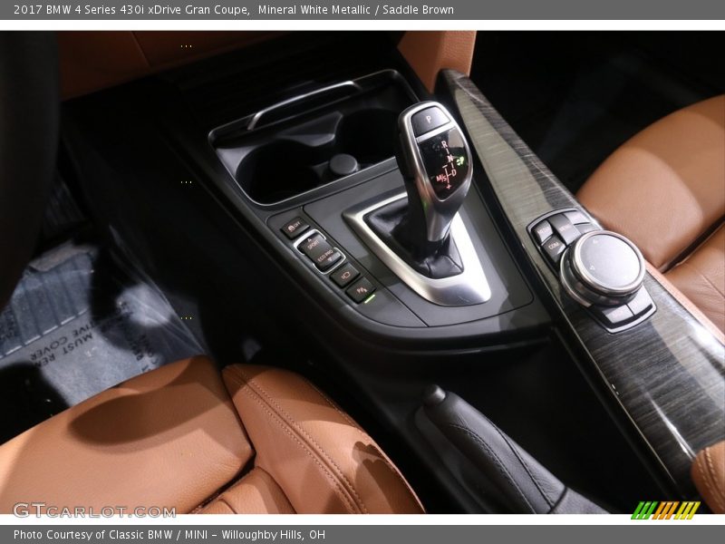 Mineral White Metallic / Saddle Brown 2017 BMW 4 Series 430i xDrive Gran Coupe