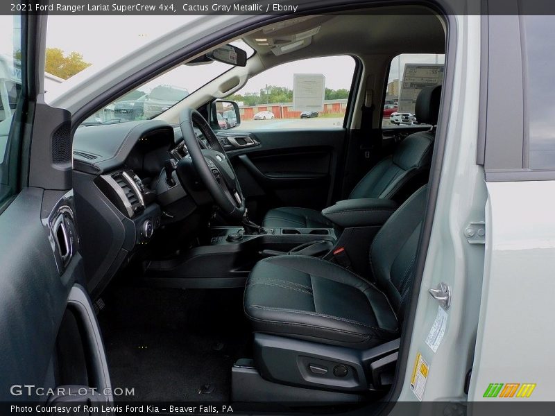 Front Seat of 2021 Ranger Lariat SuperCrew 4x4