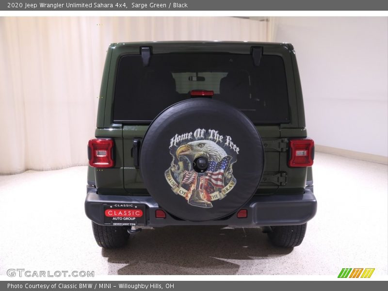 Sarge Green / Black 2020 Jeep Wrangler Unlimited Sahara 4x4