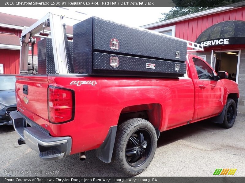 Red Hot / Dark Ash/Jet Black 2016 Chevrolet Silverado 1500 WT Regular Cab 4x4