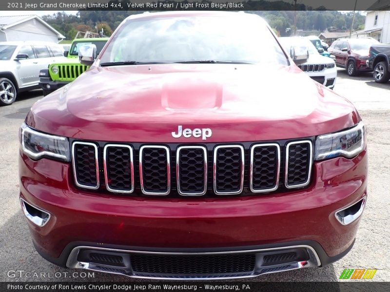 Velvet Red Pearl / Light Frost Beige/Black 2021 Jeep Grand Cherokee Limited 4x4