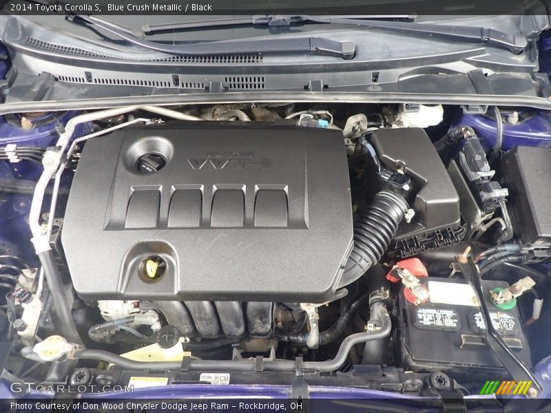 Blue Crush Metallic / Black 2014 Toyota Corolla S
