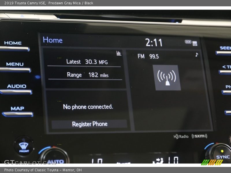 Predawn Gray Mica / Black 2019 Toyota Camry XSE