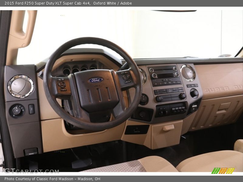 Oxford White / Adobe 2015 Ford F250 Super Duty XLT Super Cab 4x4