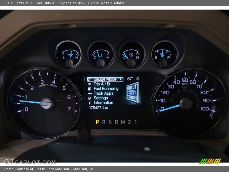 Oxford White / Adobe 2015 Ford F250 Super Duty XLT Super Cab 4x4